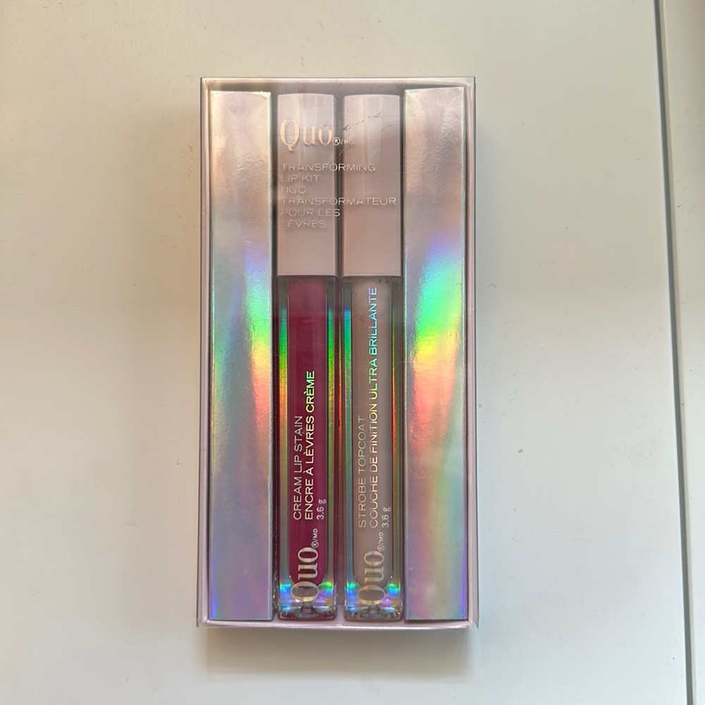Quo Transforming Lip Kit Duo - Raspberry